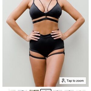 Luna Lae Lure You In Pole Outfit, black, New without tags, US 6,